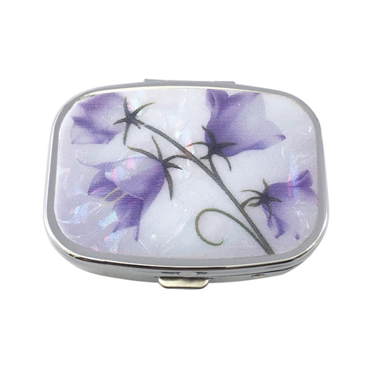 2 PCS Y10336 Two-Compartment Metal Portable Pill Box(Purple Rose) - free shipping - PMC TechLife - Order now!