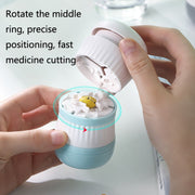 TR018 Medicine Cutter Grinding and Crushing Pill Box, Colour: Pink