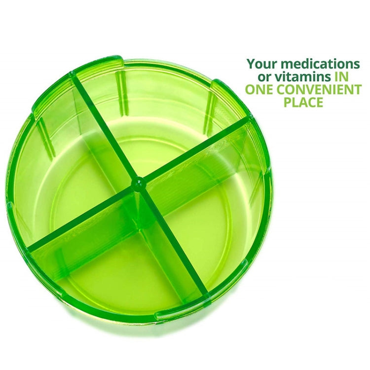 S-052 Round Transparent Plastic Pill Box Storage Box(9x9x10cm) - free shipping - PMC TechLife - Order now!