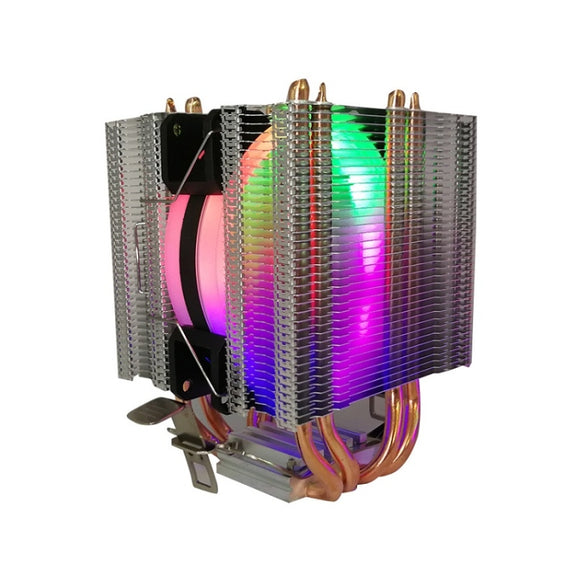 COOL STORM CT-4U-9cm Heat Pipe Dual-Tower CPU Radiator Copper Pipe 9 Cm Fan For Intel/AMD Platform Specification： Aurora Single Fan 4 Line