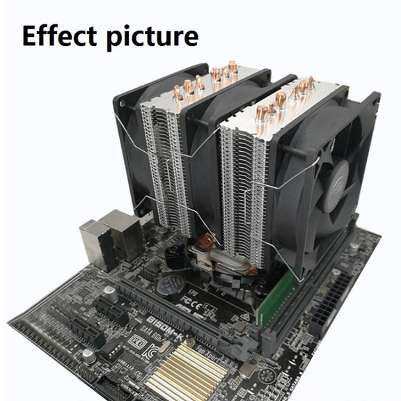COOL STORM CT-4U-9cm Heat Pipe Dual-Tower CPU Radiator Copper Pipe 9 Cm Fan For Intel/AMD Platform Specification： Aurora Single Fan 4 Line