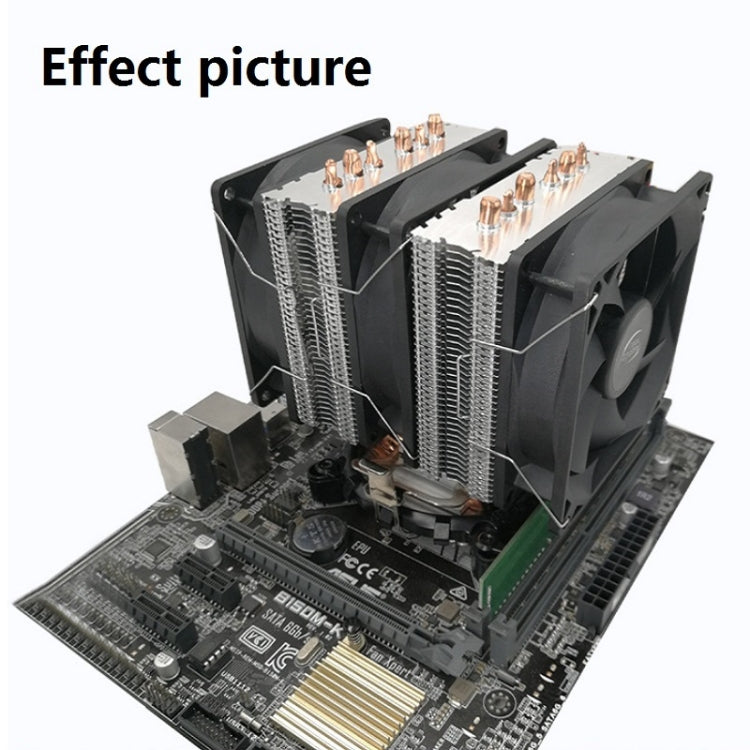 COOL STORM CT-4U-9cm Heat Pipe Dual-Tower CPU Radiator Copper Pipe 9 Cm Fan For Intel/AMD Platform Specification： Aurora Single Fan 4 Line
