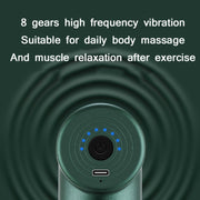 Mini Fascia Massager Pulse Micro-Current Physiotherapy Muscle Cervical Spine Massage Equipment Specification: Button version(168 Green)
