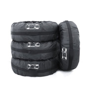 4 in 1 Water-resistant Dustproof Sunscreen Car Tire Spare Tire Cover, Size:S (Black)