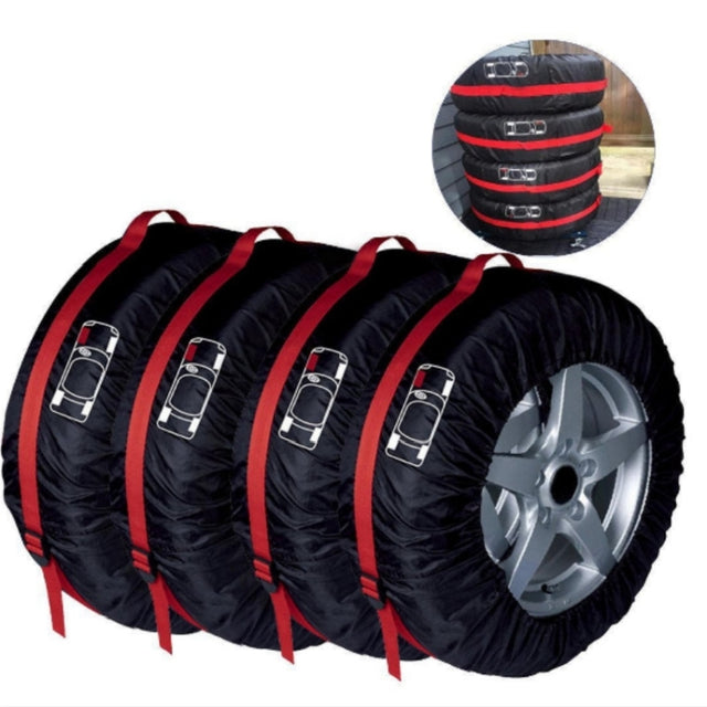 4 in 1 Water-resistant Dustproof Sunscreen Car Tire Spare Tire Cover, Size:S