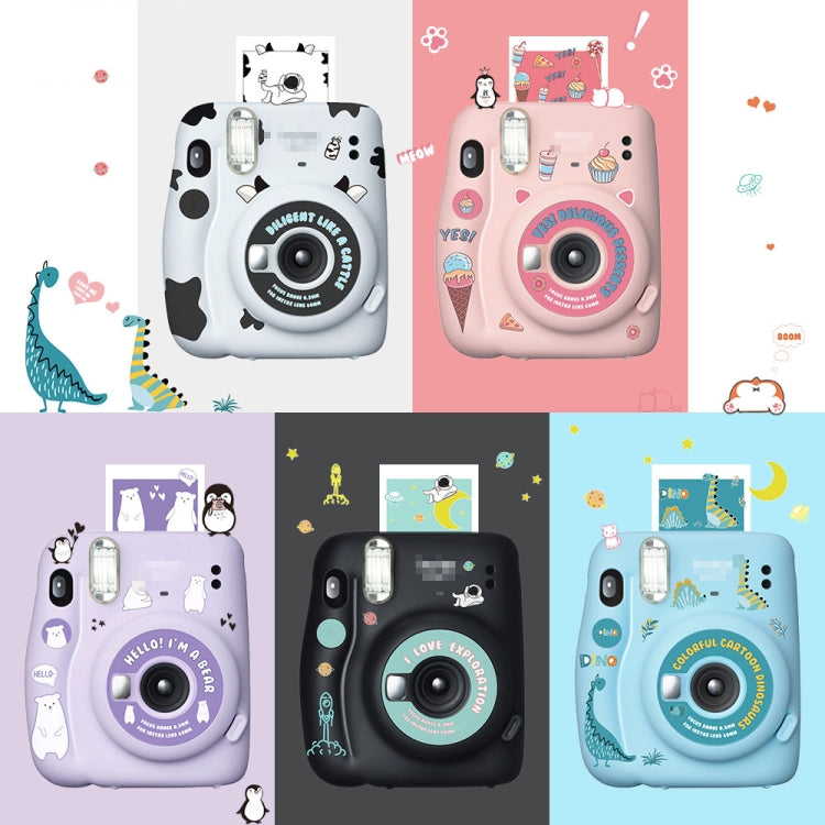 5 PCS 5 in 1 DIY Cute Cartoon  Camera Stickers Set for Fujifilm Instax mini 11(Dessert Animal Series) - free shipping - PMC TechLife - Order now!
