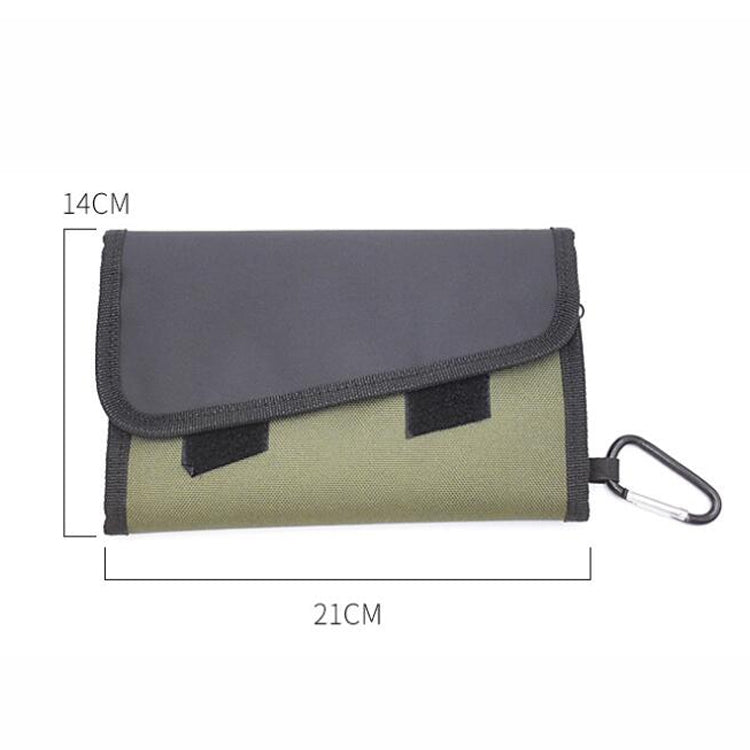 Splitable Fish Bait Bag With 6 PVC Self-Sealing Stickers Classification Storage Hanging Bag(Army Green) - Storage Boxes & Storage Bags by PMC TechLife | Online Shopping South Africa | PMC TechLife | Buy Now Pay Later Mobicred
