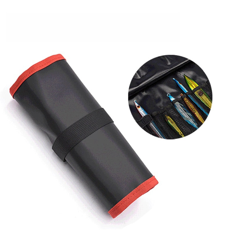 Road Sub-Bait Tool Bag Fishing Accessories Portable Storage Bag Waterproof Foldable Lead Fish Bag(Red Black) - Storage Boxes & Storage Bags by PMC TechLife | Online Shopping South Africa | PMC TechLife | Buy Now Pay Later Mobicred