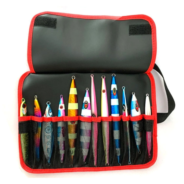 Road Sub-Bait Tool Bag Fishing Accessories Portable Storage Bag Waterproof Foldable Lead Fish Bag(Red Black) - Storage Boxes & Storage Bags by PMC TechLife | Online Shopping South Africa | PMC TechLife | Buy Now Pay Later Mobicred