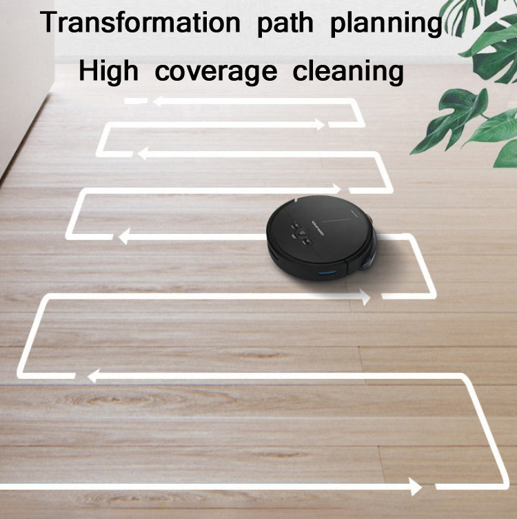 GEERLEPOL Smart Home Automatic Refilling Sweeping Robot, High Configuration Support Mobile Phone APP(Black) - free shipping - PMC Jewellery - Order now!