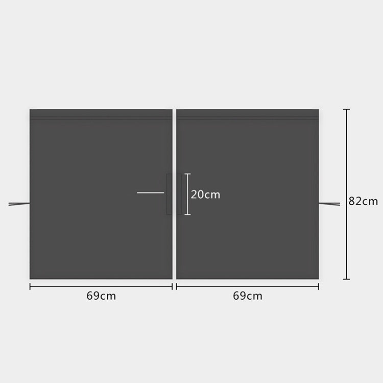 2 PCS 69 x 82cm Automobile Front And Rear Partition Curtain Business Car Air Conditioning Privacy Curtain(black) - Seat Accessories by PMC Jewellery | Online Shopping South Africa | PMC Jewellery | Buy Now Pay Later Mobicred