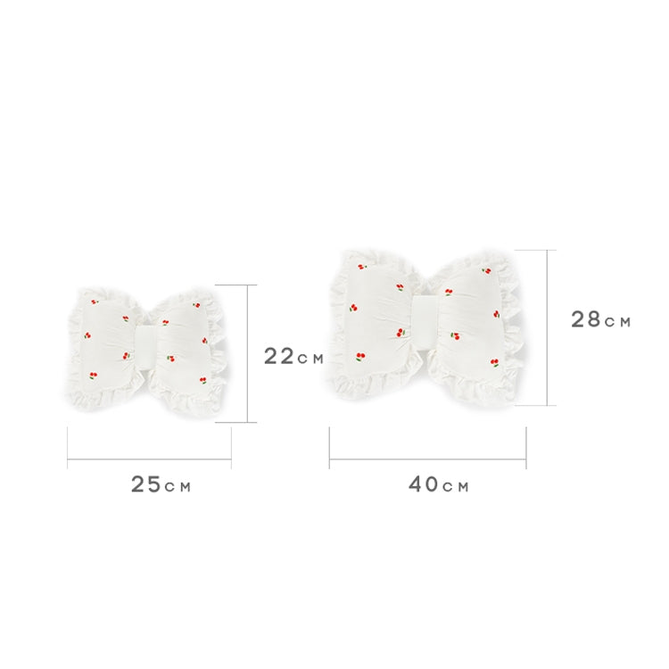 Bow Car Head Pillow Car Seat Neck Pillow Comfortable Cotton Car Supplies, Colour: Sun Flower Headrest