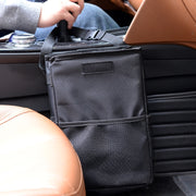 With Cover Car Trash Can Foldable Car Chair Back Trash Can Water-resistant Box, Size: 15 x 15 x 25cm(Black)