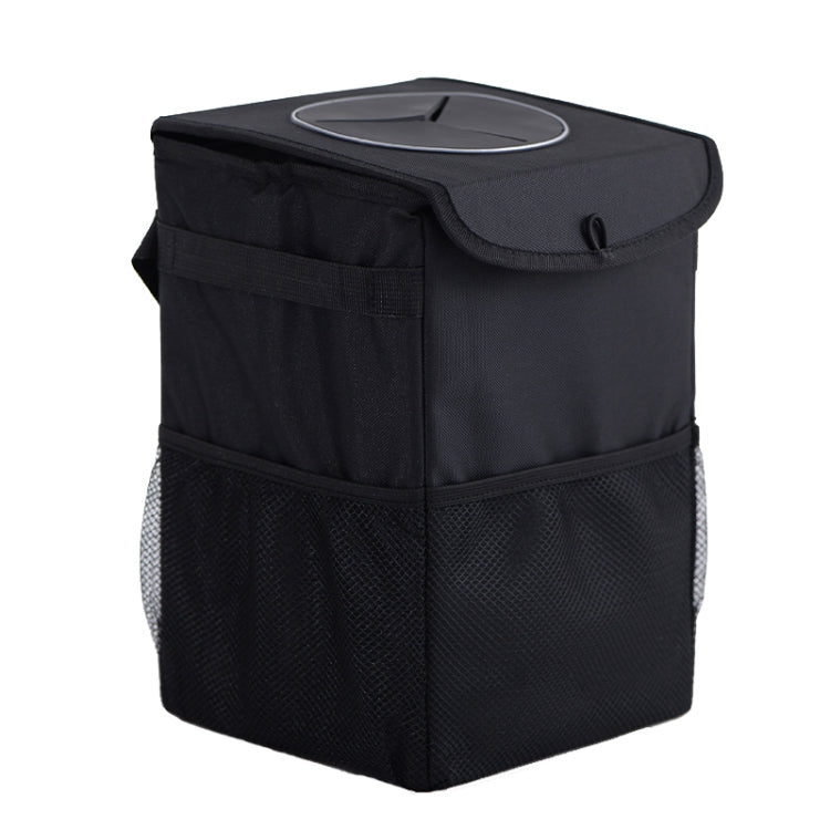 With Cover Car Trash Can Foldable Car Chair Back Trash Can Waterproof Box, Size: 20 x 20 x 30cm(Black) - Stowing Tidying by PMC Jewellery | Online Shopping South Africa | PMC Jewellery | Buy Now Pay Later Mobicred