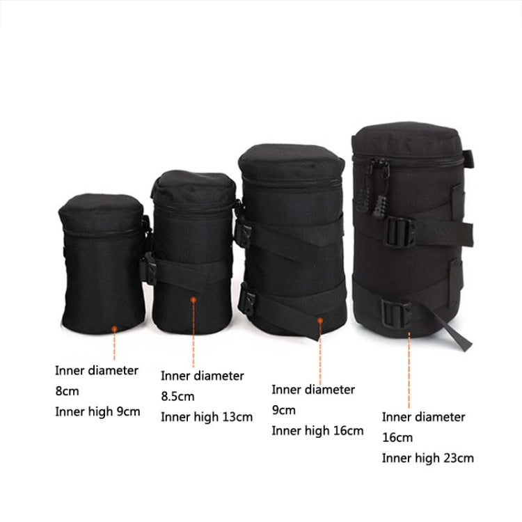 5603 Wear-Resistant Water-resistant And Shockproof SLR Camera Lens Bag, Size: M(Black)