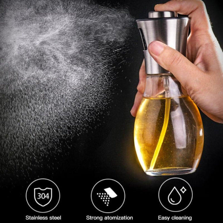 200ml Stainless Steel Glass Bottle Barbecue Cooking Seasoning Oil Pot Sprayer Oil Injection Kettle Oil Spray Bottle - Condiment Bottles & Hip Flasks by PMC TechLife | Online Shopping South Africa | PMC TechLife