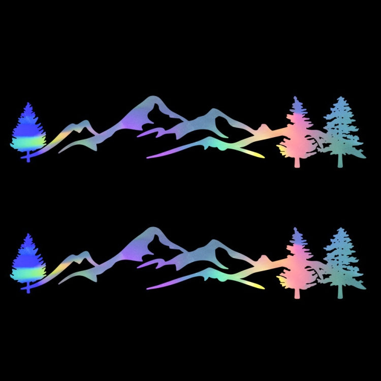 2 PCS D-791 Mountain Forest Car Sticker SUV Off-Road Vehicle Body Sticker Rear Windshield Car Sticker (Colour) - Decorative Sticker by PMC TechLife | Online Shopping South Africa | PMC TechLife | Buy Now Pay Later Mobicred