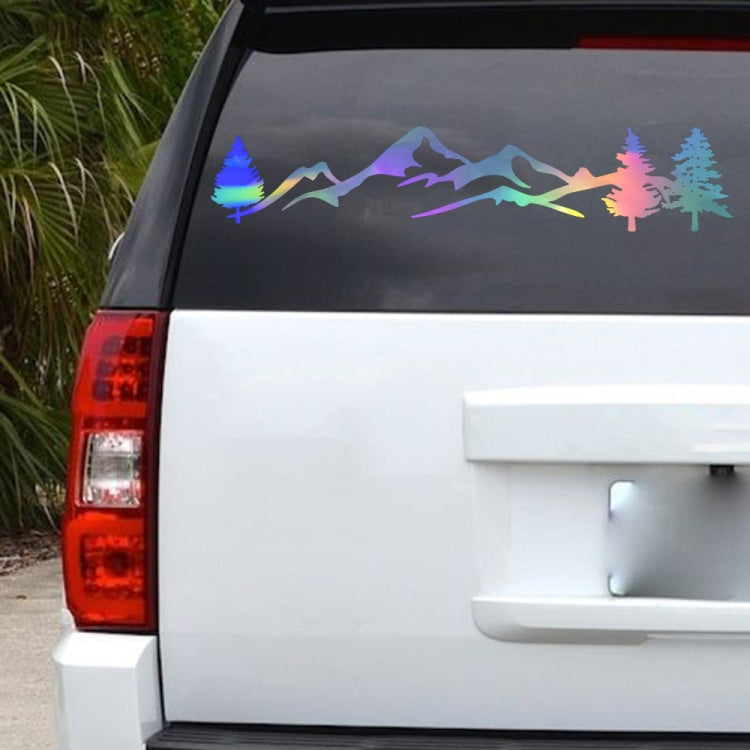 2 PCS D-791 Mountain Forest Car Sticker SUV Off-Road Vehicle Body Sticker Rear Windshield Car Sticker (Colour)