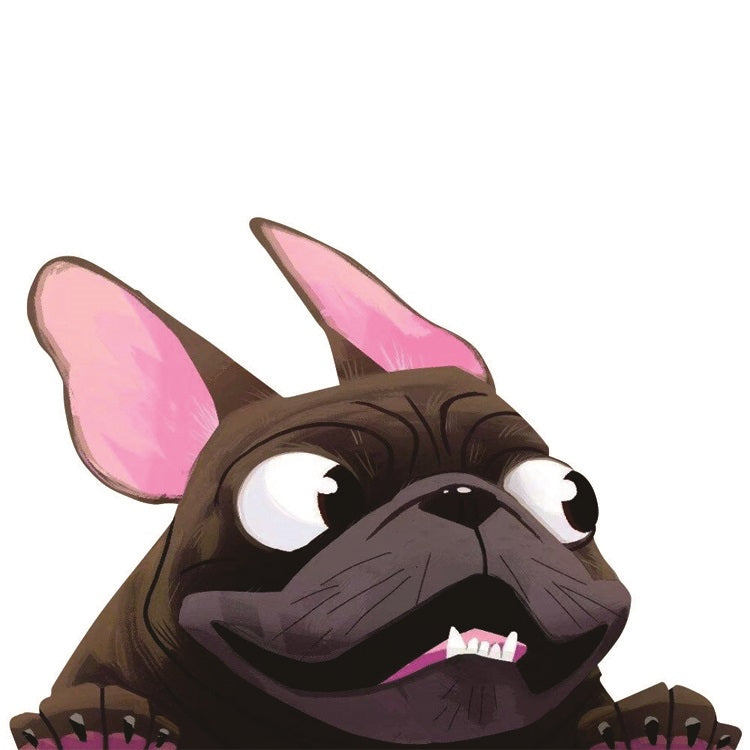 3 PCS D-840 Three-Dimensional Personalized Graphic Car Sticker Puppy Cartoon Colorful Vinyl Decals For Car Windows(B) - Decorative Sticker by PMC TechLife | Online Shopping South Africa | PMC TechLife | Buy Now Pay Later Mobicred