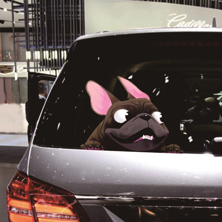 3 PCS D-840 Three-Dimensional Personalized Graphic Car Sticker Puppy Cartoon Colorful Vinyl Decals For Car Windows(B)