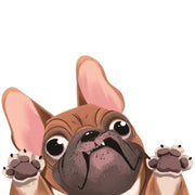 3 PCS D-840 Three-Dimensional Personalized Graphic Car Sticker Puppy Cartoon Colorful Vinyl Decals For Car Windows(C)