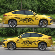 D-70 Wolf Totem Car Stickers Car Personality Modified Car Stickers(Black)