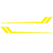 D-716 Car Striped Vinyl Body Stickers Personalized Modification Car Sticker(Yellow)