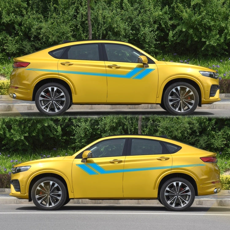 D-716 Car Striped Vinyl Body Stickers Personalized Modification Car Sticker(Blue) - Decorative Sticker by PMC TechLife | Online Shopping South Africa | PMC TechLife | Buy Now Pay Later Mobicred