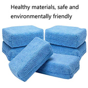 FJDLK-001 Microfiber Car Washing Cleaning Waxing Polishing Sponge Towel Cloth Square Car Care Tools 3cm Thick(12x8x4cm)