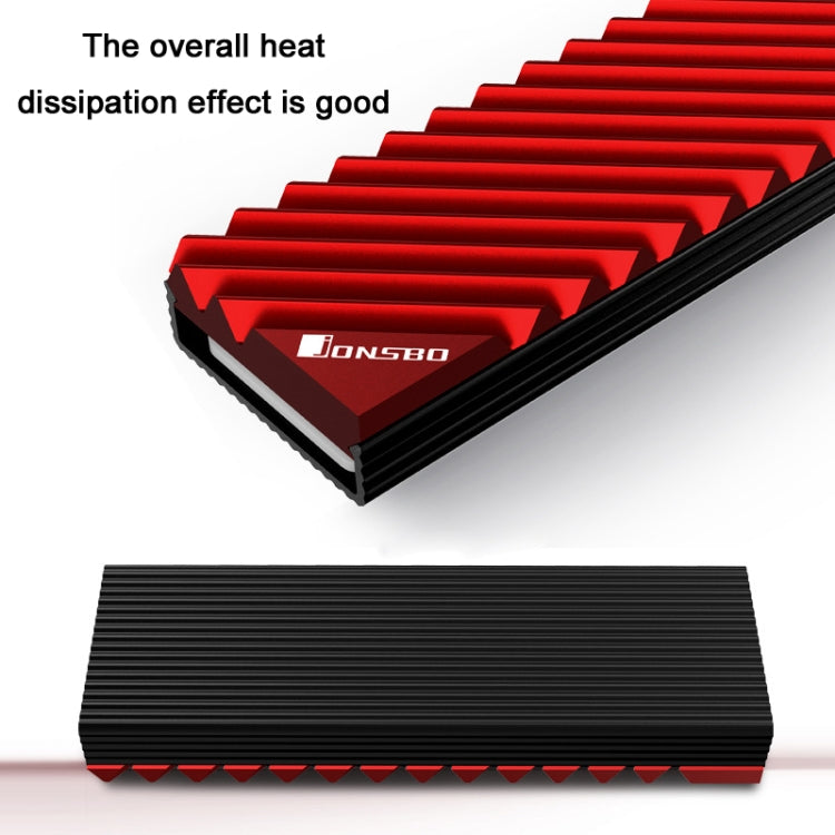 Jonsbo M.2-3 Solid State Radiator For NVME/SSD(Red) - Fan Cooling by Jonsbo | Online Shopping South Africa | PMC Jewellery | Buy Now Pay Later Mobicred