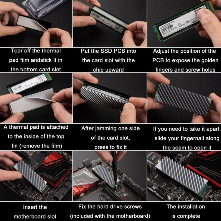 Jonsbo M.2-3 Solid State Radiator For NVME/SSD(Red) - Fan Cooling by Jonsbo | Online Shopping South Africa | PMC Jewellery | Buy Now Pay Later Mobicred
