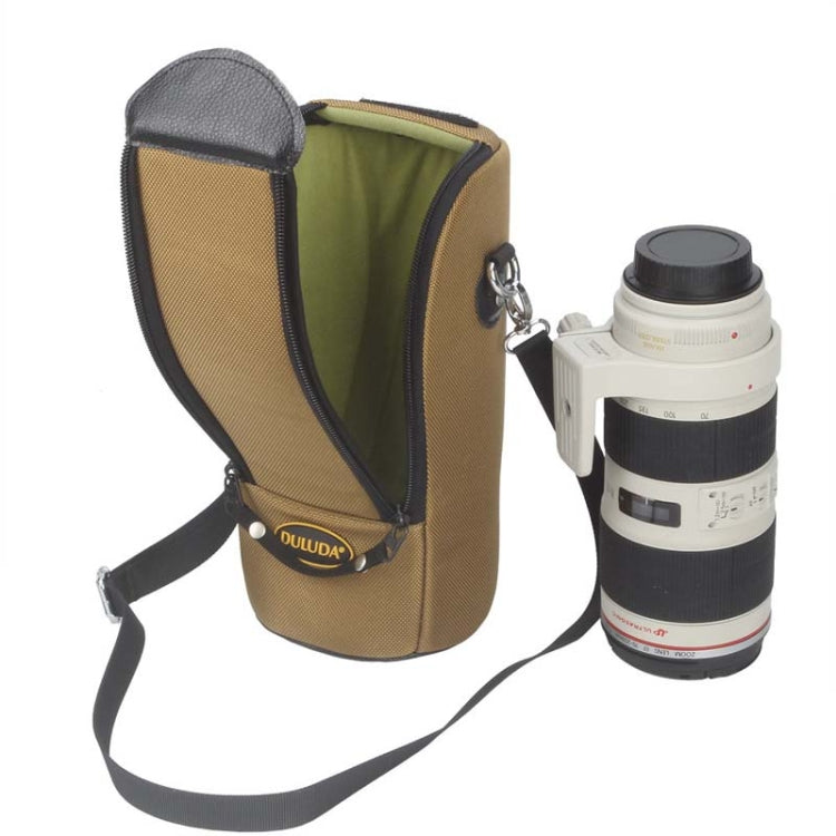 DULUDA 302 Breathable Waterproof And Shockproof Telephoto Camera Lens Bag(Khaki) - free shipping - PMC Jewellery - Order now!