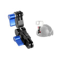 Aluminium Alloy 360 Degree Rotating Mount Adapter Adjustable Arm Connector for GoPro Hero11 Black / HERO10 Black /9 Black /8 Black /7 /6 /5 /5 Session /4 Session /4 /3+ /3 /2 /1, DJI Osmo Action and Other Action Cameras(Blue) - Helmet Mount by PMC TechLife | Online Shopping South Africa | PMC TechLife | Buy Now Pay Later Mobicred