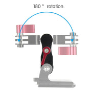 Aluminium Alloy 360 Degree Rotating Mount Adapter Adjustable Arm Connector for GoPro Hero11 Black / HERO10 Black /9 Black /8 Black /7 /6 /5 /5 Session /4 Session /4 /3+ /3 /2 /1, DJI Osmo Action and Other Action Cameras(Blue)