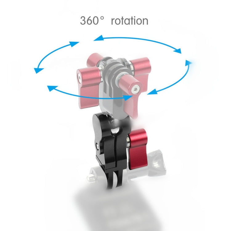 Aluminium Alloy 360 Degree Rotating Mount Adapter Adjustable Arm Connector for GoPro Hero11 Black / HERO10 Black /9 Black /8 Black /7 /6 /5 /5 Session /4 Session /4 /3+ /3 /2 /1, DJI Osmo Action and Other Action Cameras(Black) - Helmet Mount by PMC TechLife | Online Shopping South Africa | PMC TechLife | Buy Now Pay Later Mobicred
