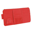 2 PCS Auto Sun Visor Card Clip Business Card Glasses Clip Zipper Car Mobile Phone Document Folder(Red) - Stowing Tidying by PMC TechLife | Online Shopping South Africa | PMC TechLife | Buy Now Pay Later Mobicred