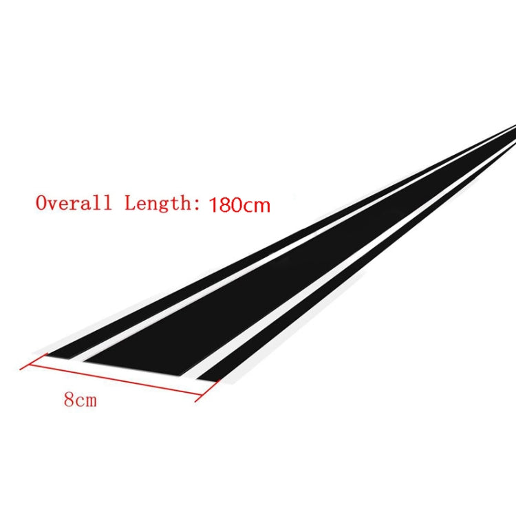 Car Hood Stickers Modified Racing Striped Ethylene Body Sticker(White) - free shipping - PMC Jewellery - Order now!