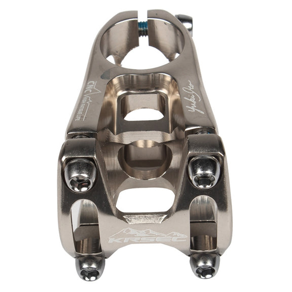 KRSEC CNC Ultra Light Short-Handed Mountain Bike Aluminum Alloy 50mm Riser, Colour: Black Red
