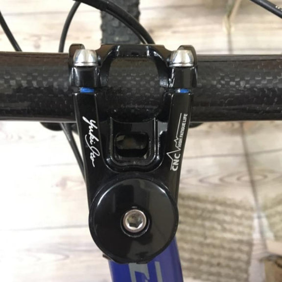KRSEC CNC Ultra Light Short-Handed Mountain Bike Aluminum Alloy 50mm Riser, Colour: Black Red