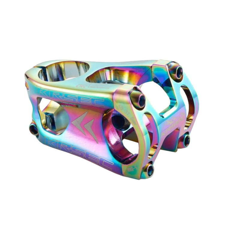 KRSEC CNC Ultra Light Short-Handed Mountain Bike Aluminum Alloy 50mm Riser, Colour: Electroplating Color - Bicycle Grips by PMC TechLife | Online Shopping South Africa | PMC TechLife