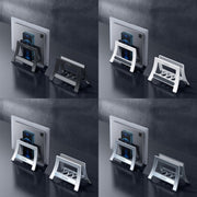 Oatsbasf 03671 Multifunctional Computer Tablet Cellphone Storage Bracket, Colour: Simple Version (Black)
