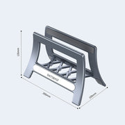Oatsbasf 03671 Multifunctional Computer Tablet Cellphone Storage Bracket, Colour: Deluxe Version (Gray)