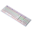 LEAVEN K880 104 Keys Gaming Green Axis Office Computer Wired Mechanical Keyboard, Cabel Length:1.6m(White) - Wired Keyboard by LEAVEN | Online Shopping South Africa | PMC TechLife | Buy Now Pay Later Mobicred