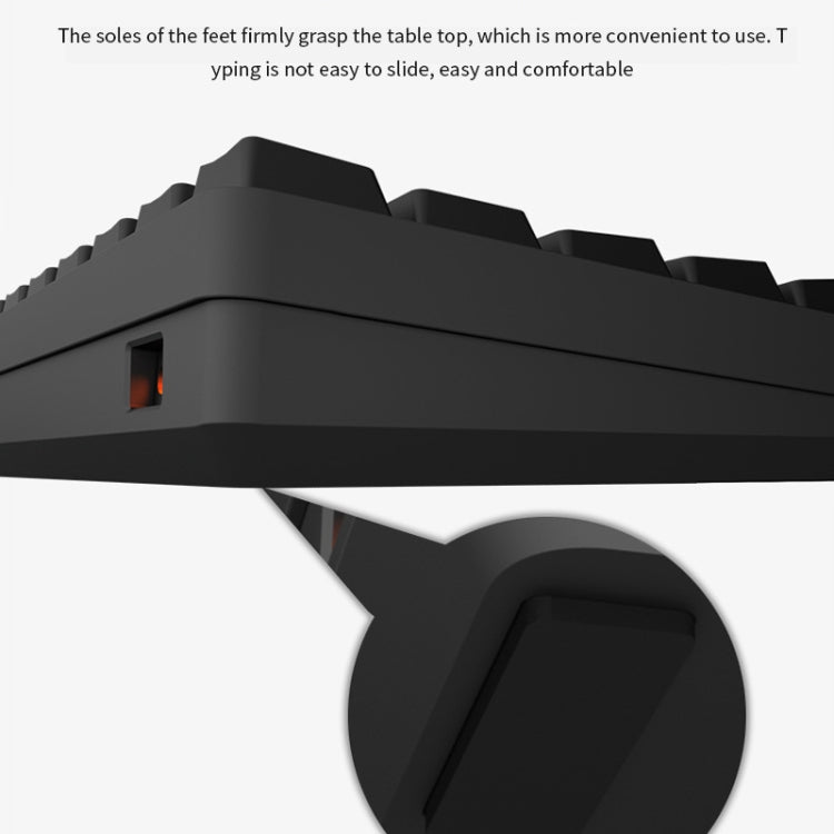 LEAVEN K28 61 Keys Gaming Office Computer RGB Wireless Bluetooth + Wired Dual Mode Mechanical Keyboard, Cabel Length:1.5m, Colour: Green Axis (Blue)
