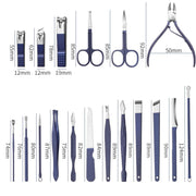 2 Sets 7 In 1 Stainless Steel Nail Clipper Set Nail Art Set Manicure Tools