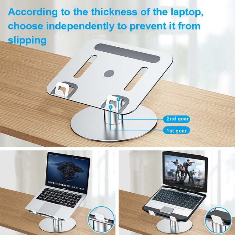 Oatsbasf 03597 Aluminum Alloy Notebook Heightening Bracket Notebook Computer Lifting Heat Dissipation Bracket Mobile Folding Table,Style: Elite Version-Gray - free shipping - PMC Jewellery - Order now!