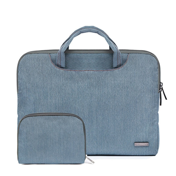 LiSEN LS-116 Simple Laptop Bag Business Laptop Liner Bag, Size: 11.6 inch(Snowflake Nylon Light Blue) - free shipping - PMC Jewellery - Order now!