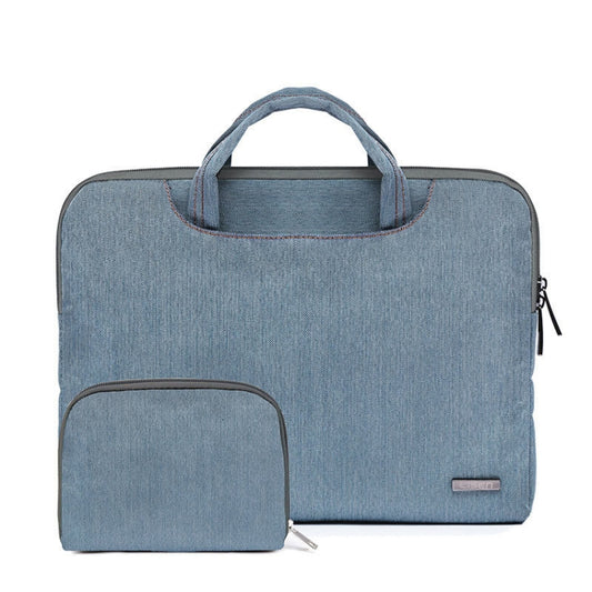 LiSEN LS-116 Simple Laptop Bag Business Laptop Liner Bag, Size: 11.6 inch(Snowflake Nylon Light Blue) - free shipping - PMC Jewellery - Order now!