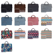 LiSEN LS-116 Simple Laptop Bag Business Laptop Liner Bag, Size: 13.3 inch(Canvas Colorful Leaves Black)