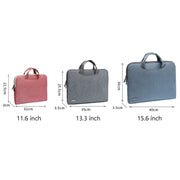 LiSEN LS-116 Simple Laptop Bag Business Laptop Liner Bag, Size: 15.6 inch(Canvas Small Elephant Red)